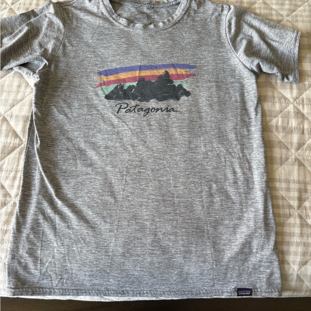 Patagonia Women's small Capilene cool Gray Tee, Used. Good condition